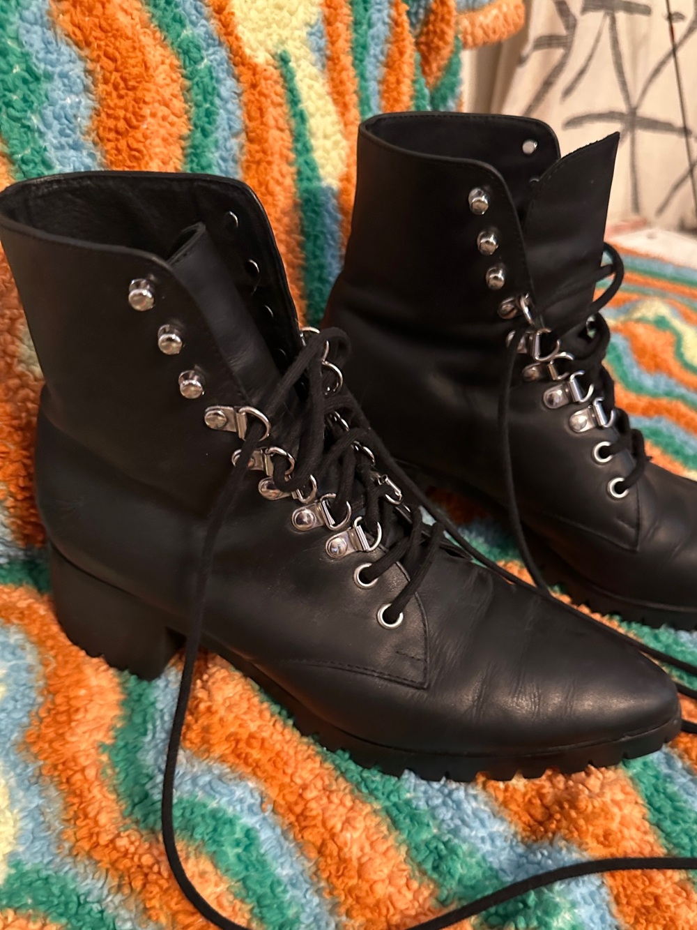 Modern Vice BH&BR Custom Moto Boots with Vibram Sole Wmns 7
